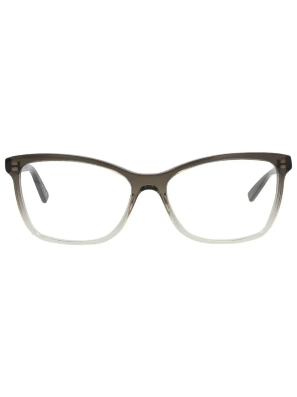 New Saint Laurent Women's Eyeglasses Cat Eye Acetate Frame Grey Grey Transparent